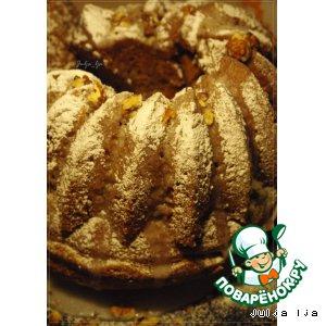 Рецепт: Имбирно-медовый кекс с грецкими орехами