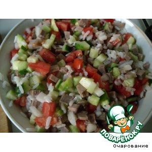 Рецепт: Салат из мяса с овощами