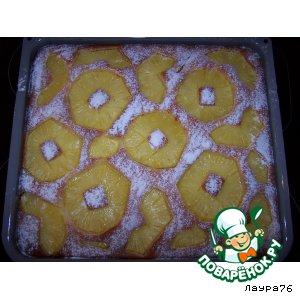 Рецепт: Нежный ананасовый пирог
