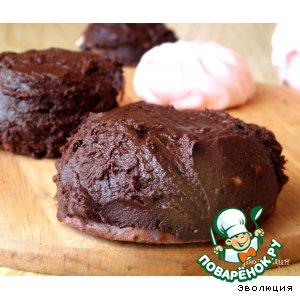 Рецепт: Шоколадное печенье Зефирный бонус