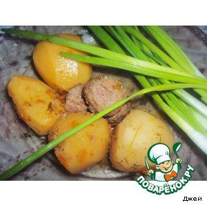 Рецепт: Картофель в горшочках От бабули