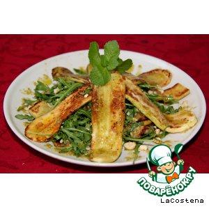 Рецепт: Теплый салат с рукколой