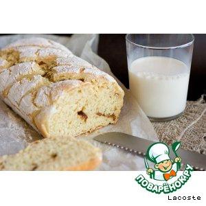 Рецепт: Кукурузный хлеб с красным луком и чесноком