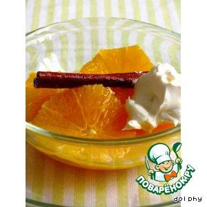 Рецепт: Апельсины в пряном медовом сиропе