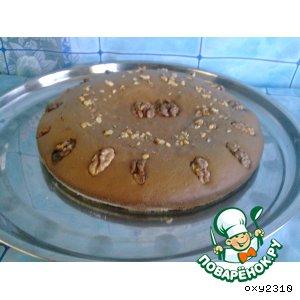 Рецепт: Шоколадно-ореховый пирог на сыворотке