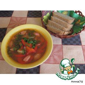 Рецепт: Суп с щавелем и овощами