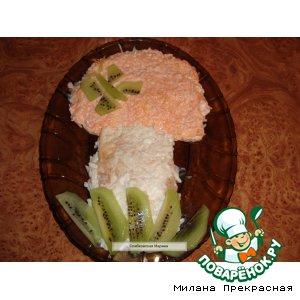 Рецепт: Морковно-фруктовый салат Витаминный гриб
