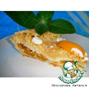 Рецепт: Сливочный пирог с персиками