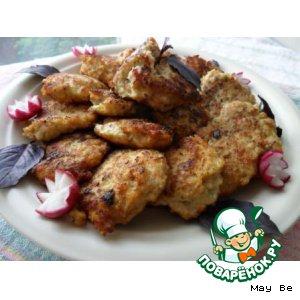 Рецепт: Нежные куриные оладьи