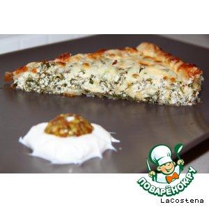 Рецепт: Зеленый пирог Дачник
