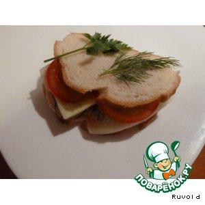 Бутерброд с курицей "Вечерний каприз"