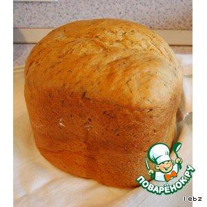 Рецепт: Хлеб с укропом и чесноком