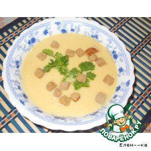 Рецепт: Суп-пюре из красной чечевицы и картофеля
