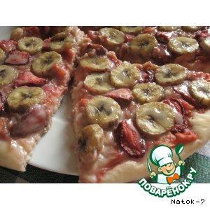 Рецепт: Фруктово-ягодная пицца