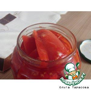 Рецепт: Перец в томатном соке
