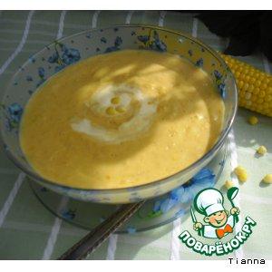 Рецепт: Золотой кукурузный крем-суп