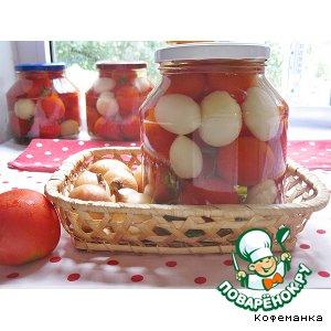 Маринованные помидоры с луком
