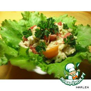 Рецепт: Салат куриный с овощами