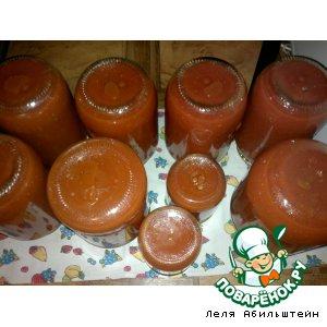 Рецепт: Соус томатный Краснодарский острый