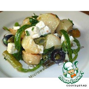 Рецепт: Картофельный салат в греческом стиле