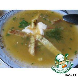 Рецепт: Овощной суп-пюре с омлетом