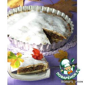 Рецепт: Закрытый пирог с  начинкой из орехового ассорти "Спонгата"