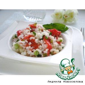 Рецепт: Салат с рисом и перцами