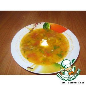 Рецепт: Тыквенно-чечевичный суп