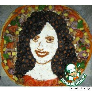 Рецепт: Пицца-портрет