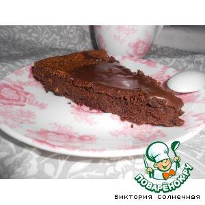 Рецепт: Шоколадный пирог без муки
