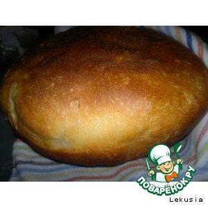 Рецепт: Белый пшеничный хлеб