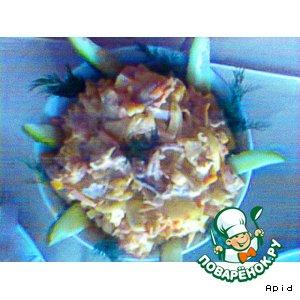 Рецепт: Салат куриный со вкусом кальмаров