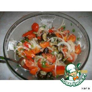 Рецепт: Салат из запеченных овощей