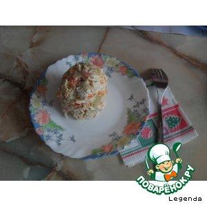 Рецепт: Салат куриный с крабовыми палочками