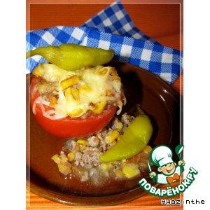 Рецепт: Фаршированные помидоры a la Chili con Carne