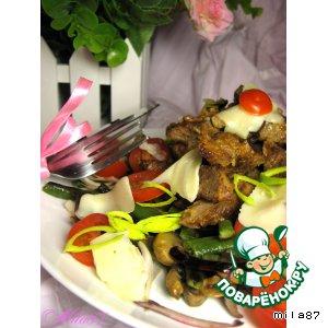Рецепт: Теплый салат из печени от МаRковича