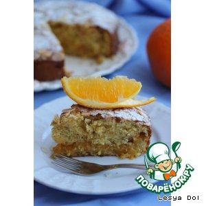 Рецепт: Апельсиновый пирог с апельсиновым джемом