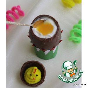Рецепт: Пасхальные шоколадные яйца с "Тирамису"