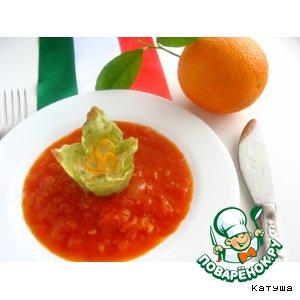 Рецепт: Фаршированные мальтальяти с томатно-апельсиновым соусом
