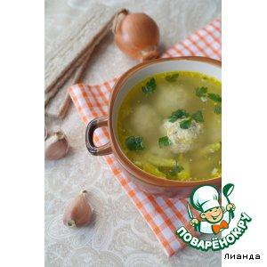 Рецепт: Суп с фрикадельками из пекинской капусты