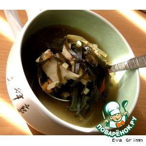 Рецепт: Суп "Шиитаке" с морской капустой