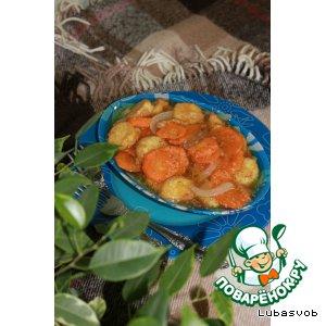 Рецепт: Тофу с овощами и с соевым соусом Kikkoman