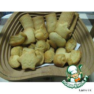 Рецепт: Песочное печенье с кукурузными хлопьями