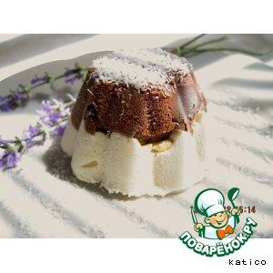 Рецепт: Шоколадно-кокосовый десерт-мороженое