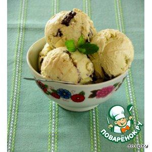 Рецепт: Мятное мороженое с шоколадом