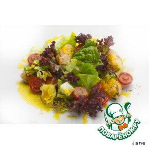 Рецепт: Салат с куриной грудкой и томатами черри