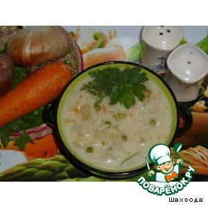 Рецепт: Густой молочный суп с овощами