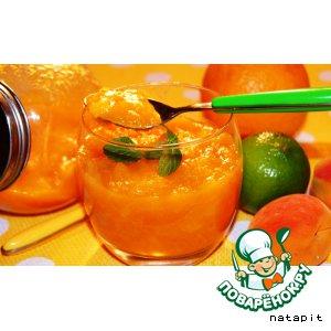 Рецепт: Манго-абрикосовый конфитюр для выпечки