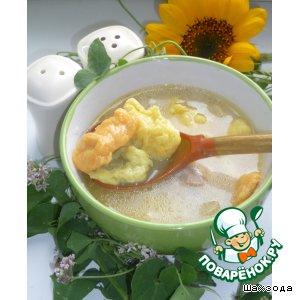 Рецепт: Суп с разноцветными клецками Светофор