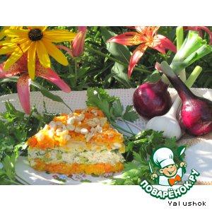 Рецепт: Морковный пирог с курицей Завтрак на траве